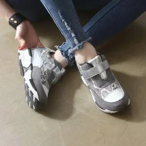 키높이 찍찍이 파이톤 여성운동화 베리슈 운동화