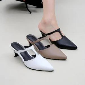 베이직 메리제인 여성화 구두 토오픈 펌프스 웨지힐