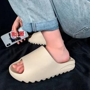 커플 공용 쪼리 키높이 키높이슬라이드슬리퍼 슬리퍼 샌들 푹신쪼리