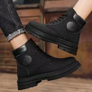 겨울부츠 워커힐 2컬러 워커 플랫 4cm 털안감 남녀공용 기본안감 방한부츠