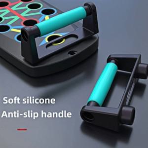 푸쉬업 보드 세트 접이식 휴대용 다기능 폴 가슴 복부/등 운동 기구