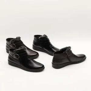 여성 털 101167 앵글부츠 플랫