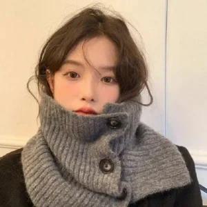 단추넥워머 니트머플러 겨울 목도리 바라클라 넥워머 털목도리 장갑 니트모자 겨울모자