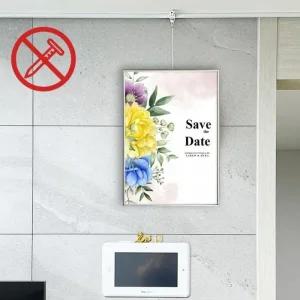 액자레일 무타공 세트 액자걸기 못없이 걸이 액자걸이 와이어 DAYA