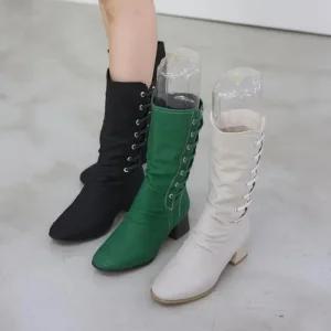 봄신발 발목부츠 롱구두 부티 힐 가을 겨울 여성화