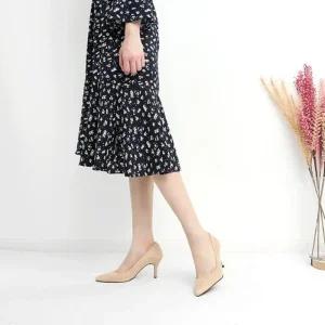 여성화 슬링백힐 펌프스 메리제인 미들힐 토오픈