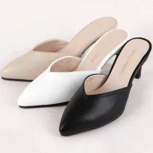 여성 슈즈 데일리 블로퍼 7cm 단화 뮬구두 구두