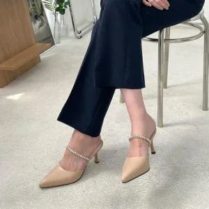 미들힐 웨지힐 여성구두 토오픈 하이힐 샌들 키높이