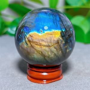 블루 래브라도라이트 구 크리스탈 천연석 석영 스톤 미네랄 홈 인테리어 호환 Reiki 공예 수집 에너지 치유