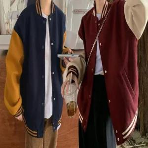 [프로셀러] 겨울 데일리 여성 기모 안감 배색 야구점퍼 아우터