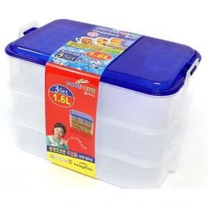 직사각 이지 3P 19호1.6L 반찬통 밀폐용기 쿨라라 스