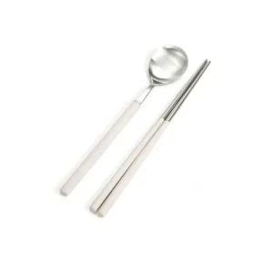 1P 스텐 수저 크림 올비아 숟가락 젓가락 수저세트 숟