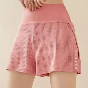 [프로셀러] 여성 요가 치마바지 메쉬 하이웨이스트 반바지 여름