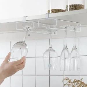 와인잔 거치 선반 컵 보관 행거 홀더 렉 수납 진열 꽂이 트레이