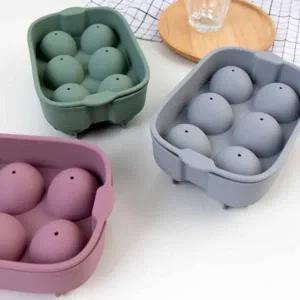 실리콘 얼음틀 동그란 얼음트레이 6구 아이스 석고 얼음