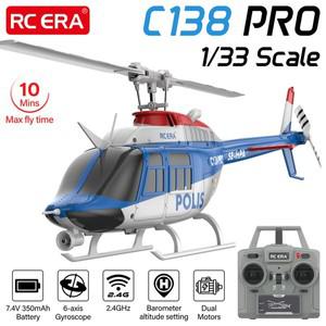 RC ERA C138 PRO 헬리콥터 1/33 6채널 6축 자이로 2.4G 광학  위치 지정 100M 거리 10분 비행 시간