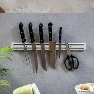 주방용 화이트 자석식 칼거치대