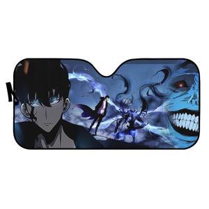 자동차 앞유리창 차양 솔로 레벨링 프린트 앞 유리   창문 바람막이 커버 접이식