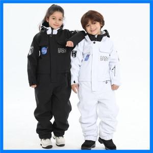 베니어 원피스 스키 세트 큰 어린이 방풍 및 통기성 더블 보드 스키 세트 겨울 신제품