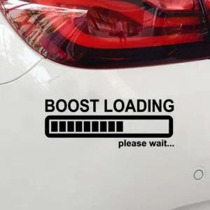 부스트 로딩 차량용 스티커 A04 / DIY 자동차 주유구