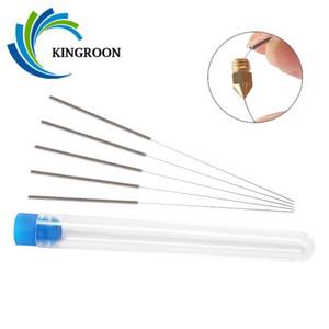 KINGROON 5pcs 스테인레스 스틸 노즐 청소 바늘 0.2mm/0.4mm/0.5mm/0.6mm/0.8mm/1.0mm 3D 프린터 부품