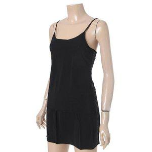 갤러리아 블랙 실크소재 기본 슬립,TWS9038/BK