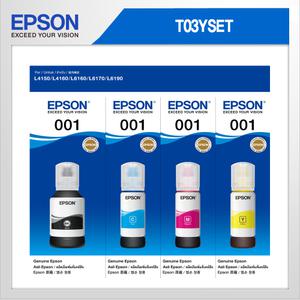 정품 엡손잉크세트 T03YSET/L4150 L4160 L6160 L6170 L6190 용 4색잉크세트