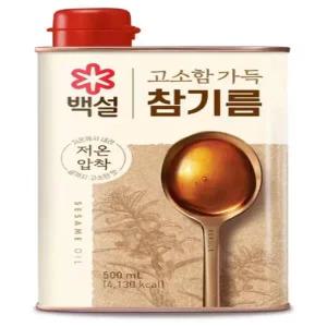 [백설]  진한 참기름 500ml