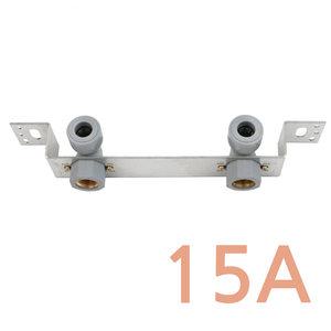 PB 에이콘 2구 수전 연결구 15A 노출형 피비 배관 자재 파이프 수도 연결 고정 부속 모음 슬리브