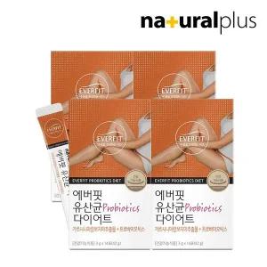 갤러리아 에버핏 유산균 다이어트 14포 4박스 / 모유유래 유산균 가르시니아