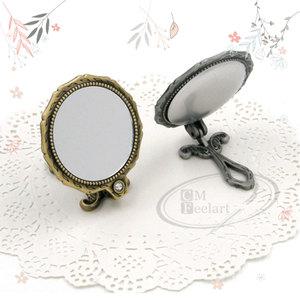 후야몰/대량구매 심플접이식 원형 손거울 5개세트 자수용 공방 수업용 반제품 프랑스자수 퀼트