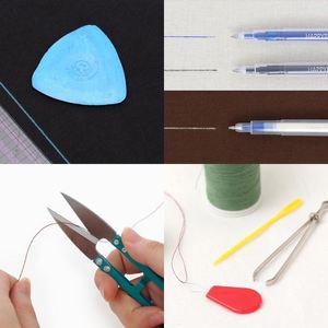 소잉데일리]초크 수성펜 쪽가위 실뜯개 송곳 골무 돗바늘 열펜 초크펜 초자고 고무줄 실끼우개