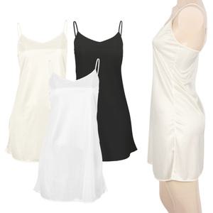 국산 D40 끈 조절 미니 슬립 여성 잠옷 여자 원피스 이너 폴리에스텔