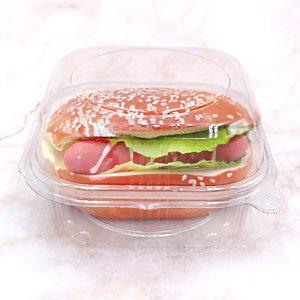 [이룸팩]J-300 투명햄버거케이스 100개 햄버거용기 햄버거포장