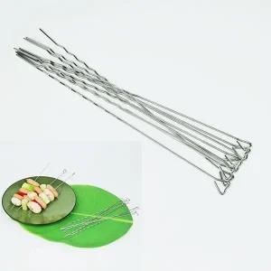 바베큐 스텐 꼬지 양꼬치 캠핑 고기 바비큐 꼬챙이 30cm 40cm 50cm