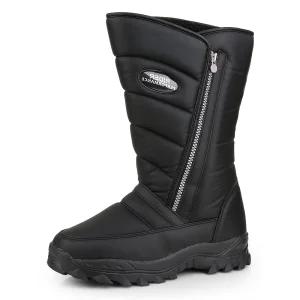 남성 바이크부츠 털안감 따뜻한 겨울방한화 라이더 지퍼 털부츠