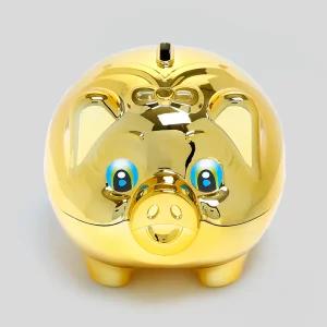 큐티 골드 돼지저금통(대)/복돼지 저금함 홍보 판촉물