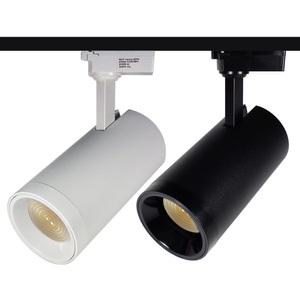 LED 레일등 렌즈투광기 30W / 원통 COB 레일조명 등기구 스포트 라이트 전시장 카페 미술관 가게 의류 매장 전시 스팟 트랙등