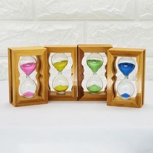 대나무 원목 인테리어 장식 모래시계 약5분 조리 요리 수능 양치 시간 아날로그타이머