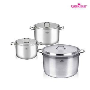 퀸센스 통3중 댄디냄비 곰솥 무광 대형 스텐냄비