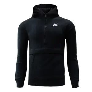 나이키 NSW 클럽 플리스 아노락 기모 후드티 블랙 긴팔 티셔츠 CQ4297-010