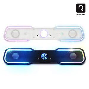 [로이체] 레인보우 LED 게이밍 사운드바 RSB-G5000