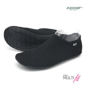 뉴베라 멀티핏아쿠아슈즈(블랙) 아쿠아삭스 워터슈즈 아동 성인 하와이안 우븐 플랫 샌들 물놀이 빠지 빠지신발