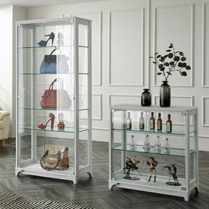 4면유리 / 옵틱 800 유리 장식장 거실 진열장 쇼케이스 그릇장 양주장