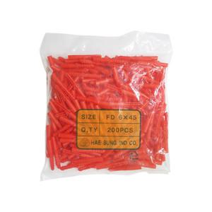 칼브럭 6X45mm 콘크리트 칼블럭 칼부럭 적색 (200EA)