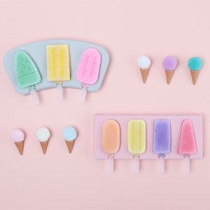 [KCL승인제품 / 아이스크림 몰드] 실리콘 아이스 트레이 집에서 크림틀 만들기 얼음 틀