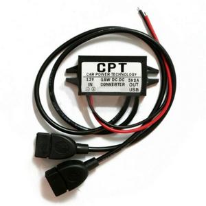 DC-DC 컨버터 스텝다운 12V to 5V 3A 15W 듀얼USB
