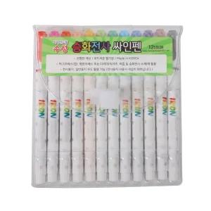 승화전사 싸인펜 12색 둥근닙 머그 만들기 체험학습 크레용 수성펜 공방 캘리그라피