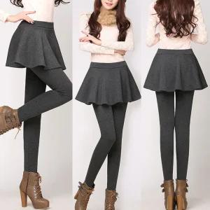 여성 기모 레깅스 치랭스 치마 바지 반바지 겨울