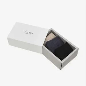 [헤지스](대구신세계)블랙 퍼피자수 면 단목양말3종세트 HISS5E220BK